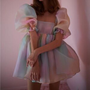 NWT- Selkie The Rainbow Puff Dress